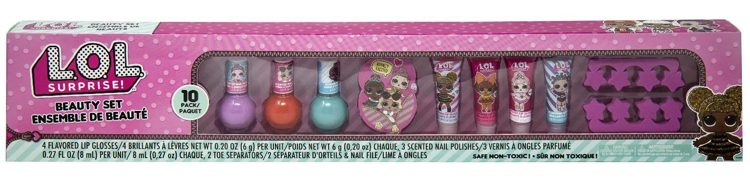 L.O.L Surprise 10 Pieces Complete Beauty Set for Kids Girls( 3 years) 2020