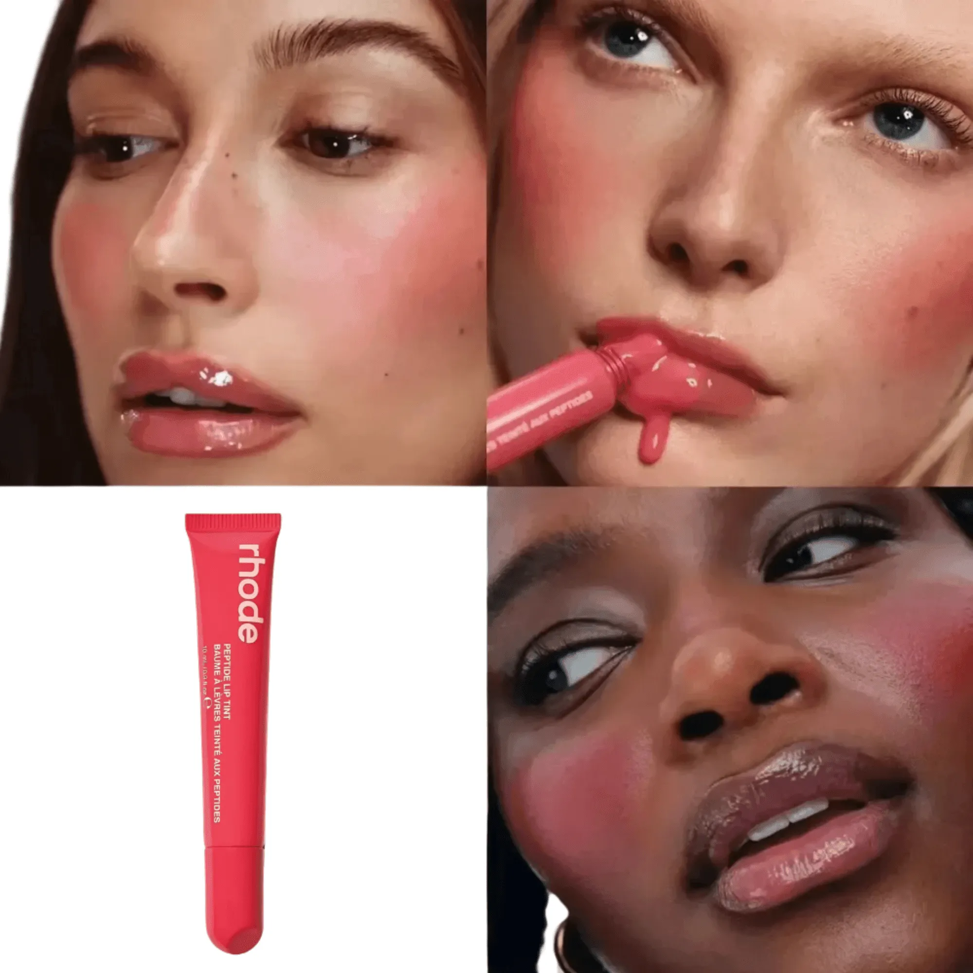 New Lip Balm Phone Case Lip Gloss Long-Lasting Moisturizing Liquid Lipstick Toast Espresso Raspberry Jelly Transparent Lip Glaze