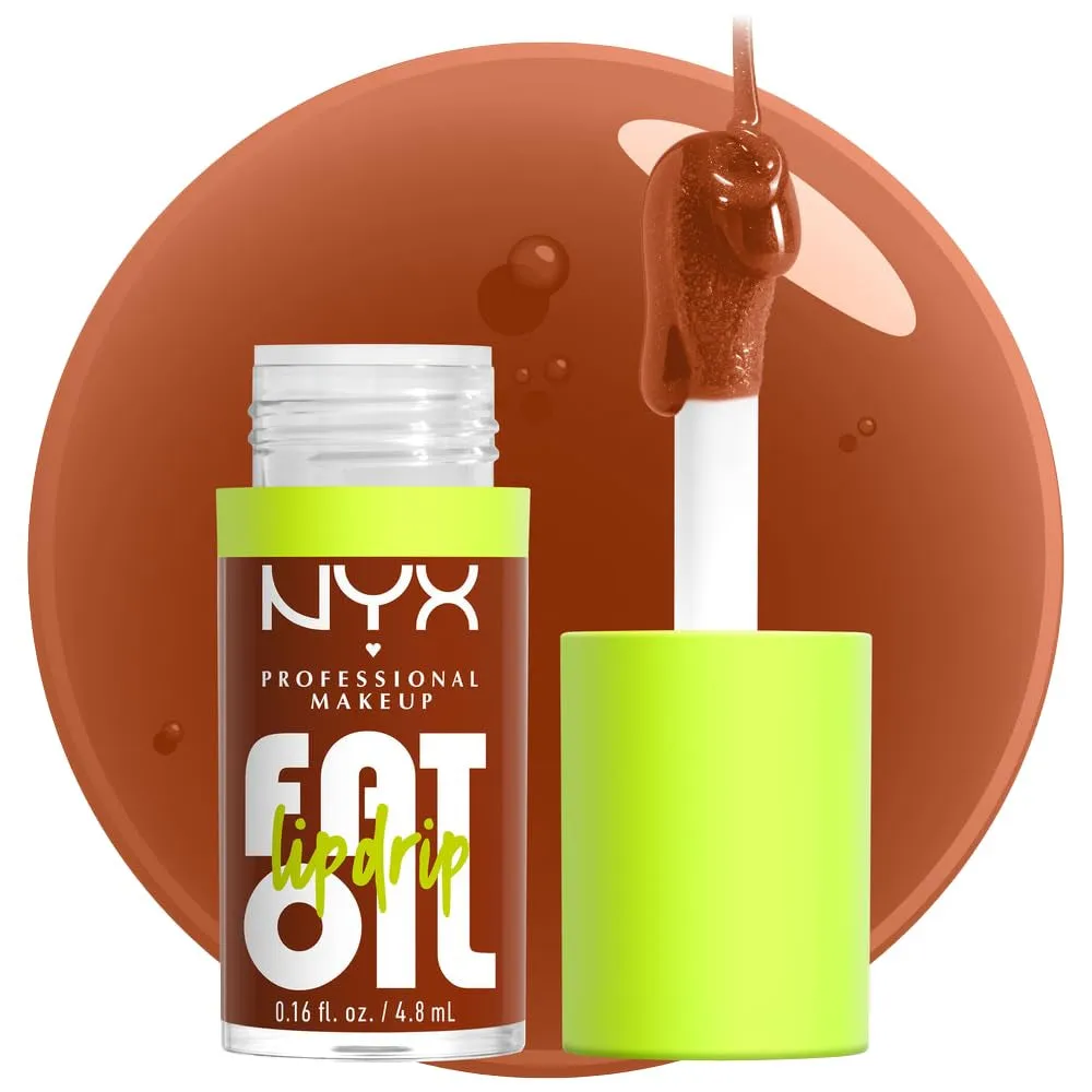 Shimmering Magenta Fat Oil Lip Drip - Vegan Moisturizing Lip Gloss with Shine