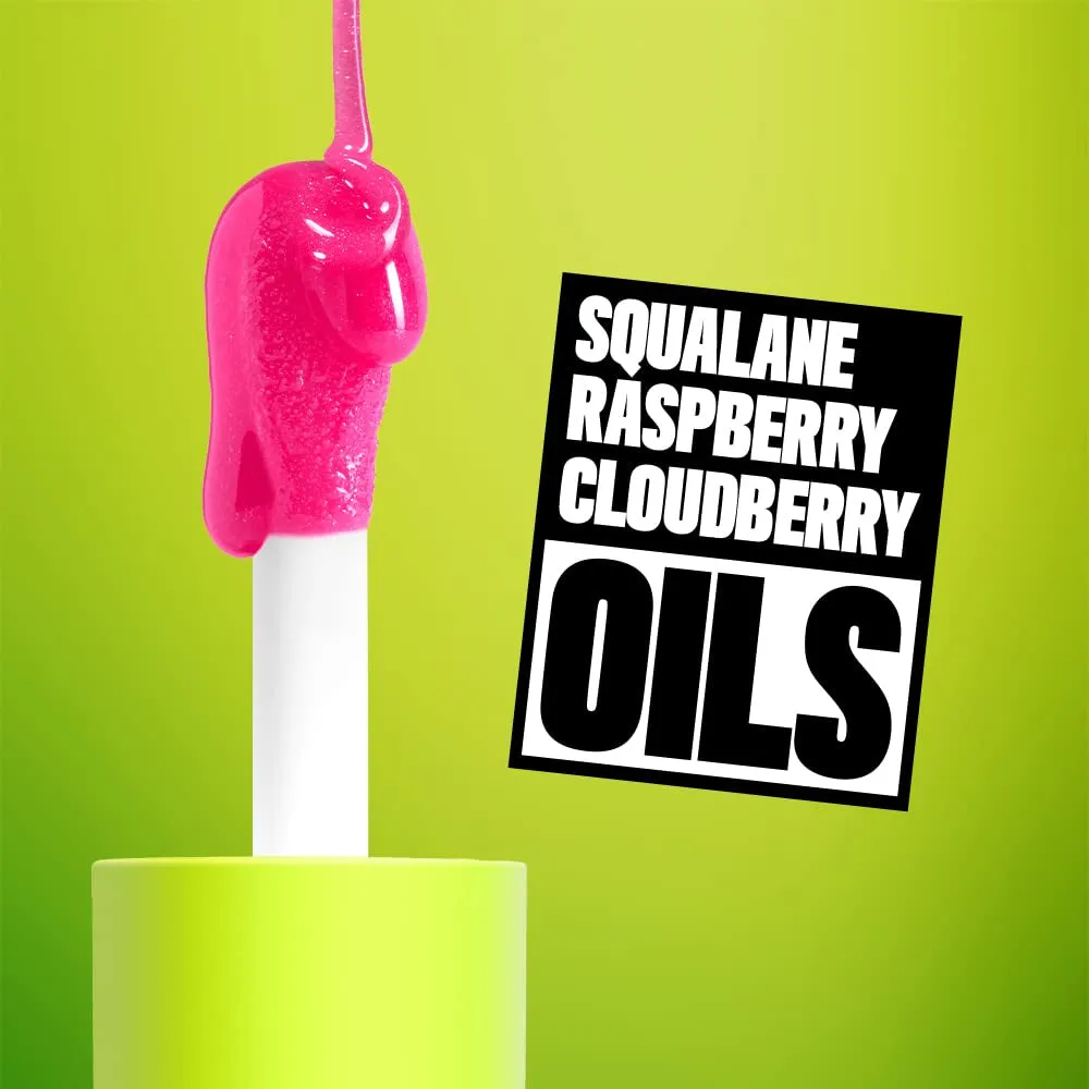 Shimmering Magenta Fat Oil Lip Drip - Vegan Moisturizing Lip Gloss with Shine