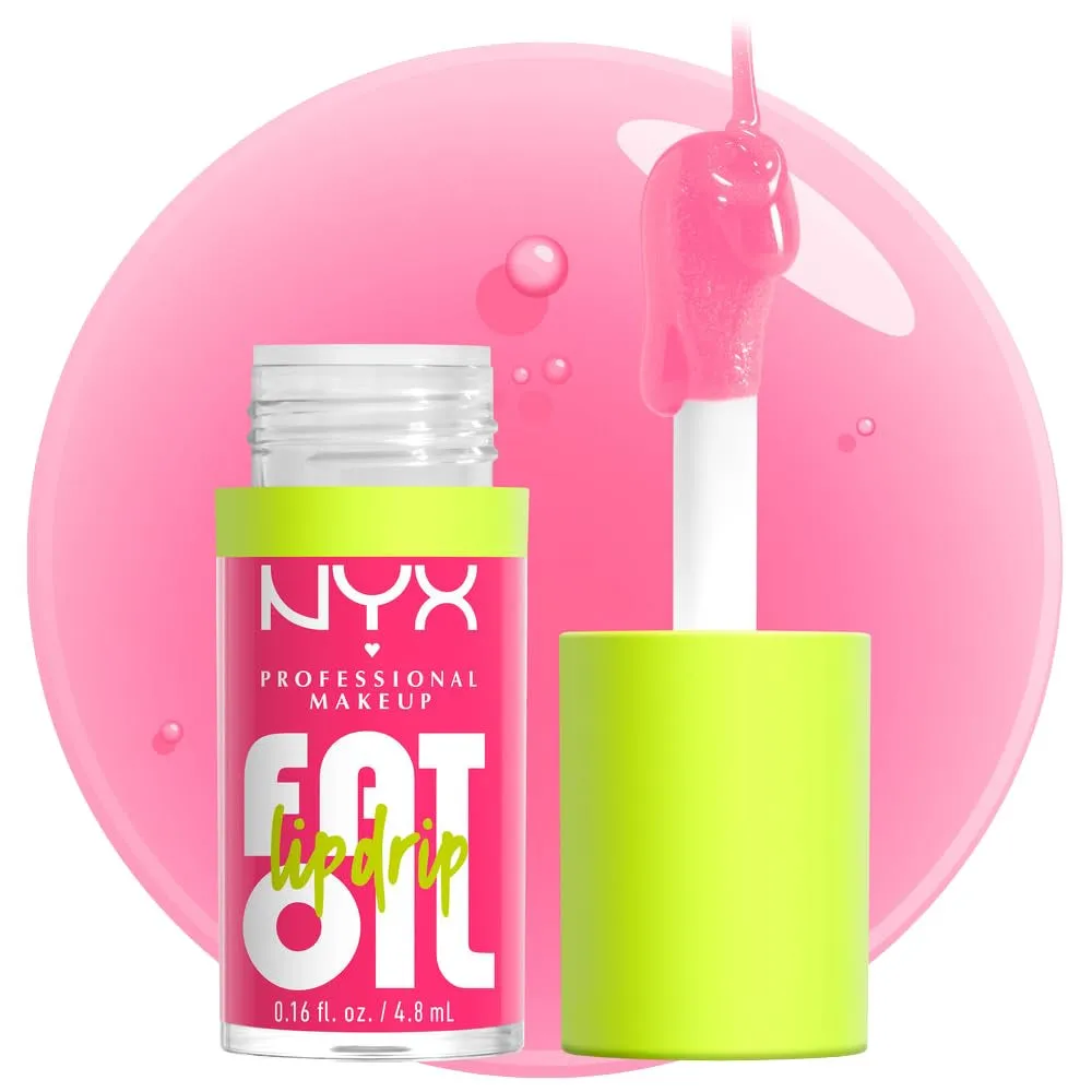 Shimmering Magenta Fat Oil Lip Drip - Vegan Moisturizing Lip Gloss with Shine