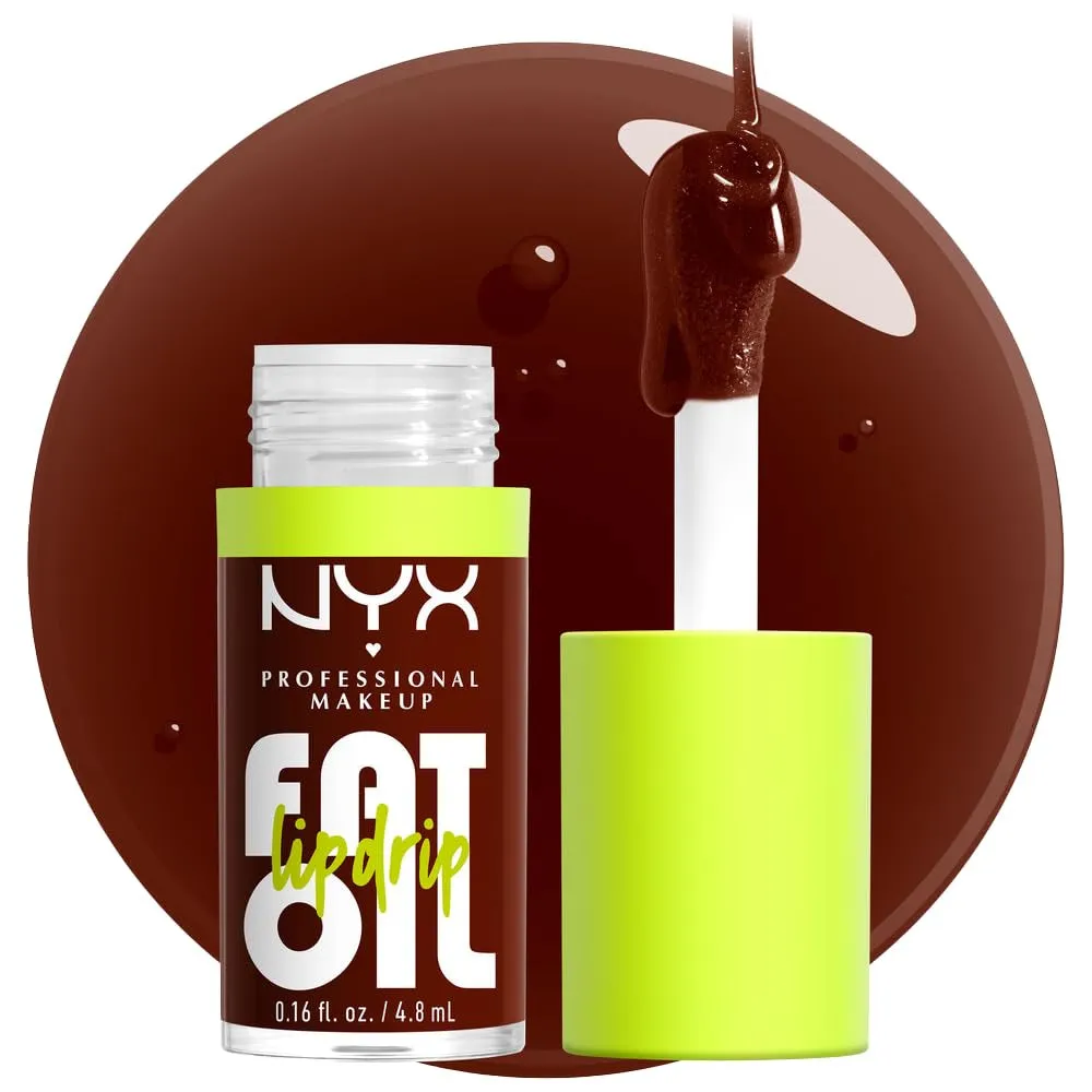 Shimmering Magenta Fat Oil Lip Drip - Vegan Moisturizing Lip Gloss with Shine