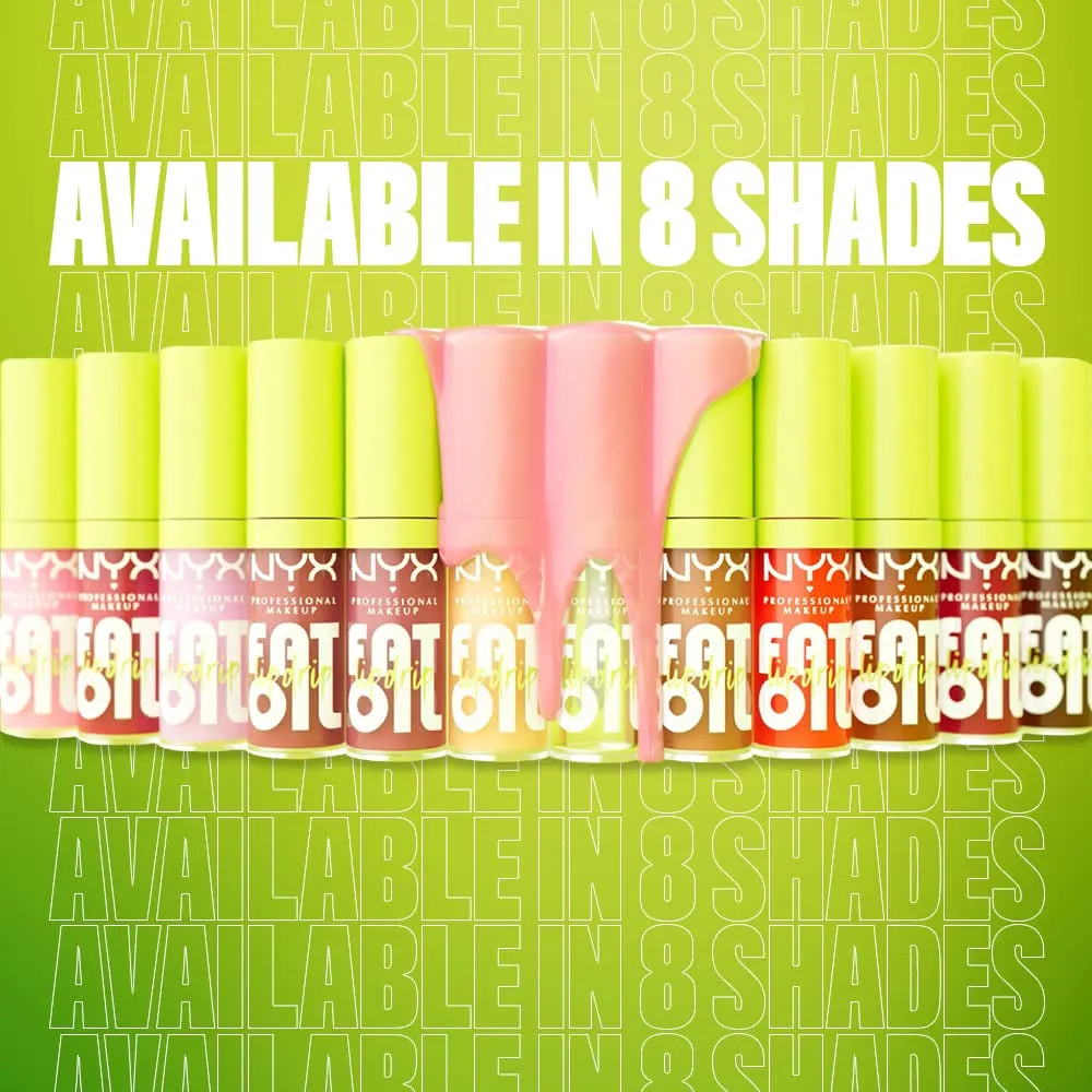 Shimmering Magenta Fat Oil Lip Drip - Vegan Moisturizing Lip Gloss with Shine