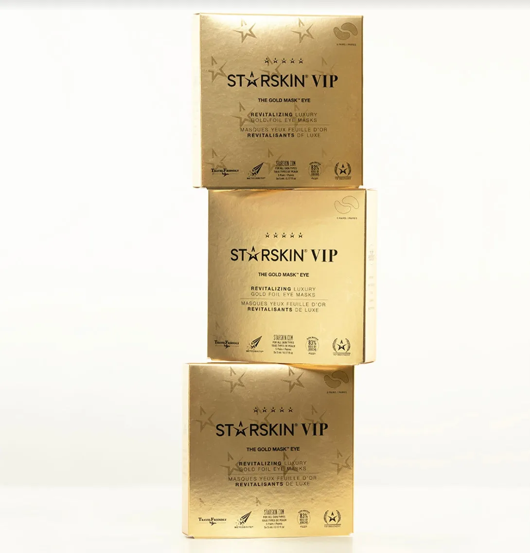 VIP THE GOLD MASK™ Eye  Revitalizing Luxury Gold Foil Eye Mask 5 pack